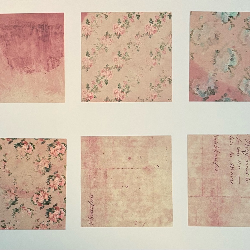 Floral Patterned Craft Paper Set - Picture 2 of 6